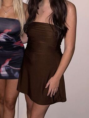 Windsor Strapless Chocolate Brown Tube Dress